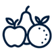 Icono representativo de Frutas y verduras